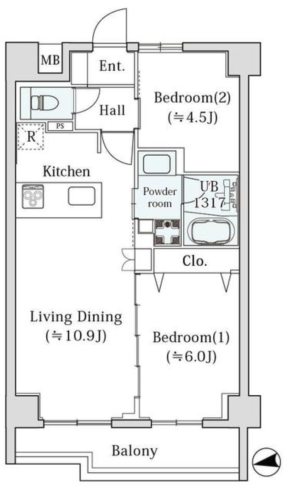 ｌｅ　Ｓｕｄ　&alpha;　303号室［新築］の間取り図