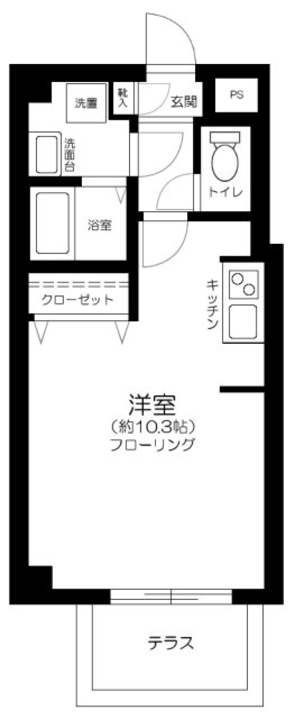 Comfort南千住　102号室の間取り図