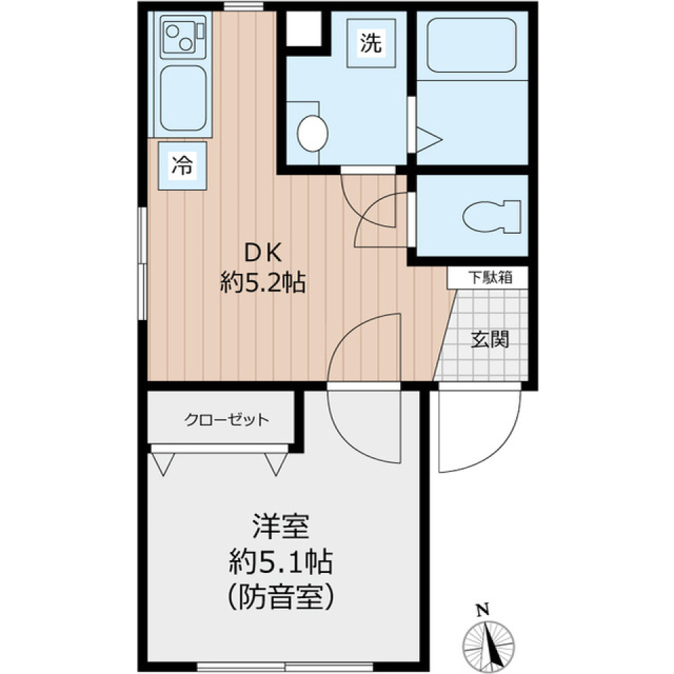 防音室、あります！［ペット可］の間取り図
