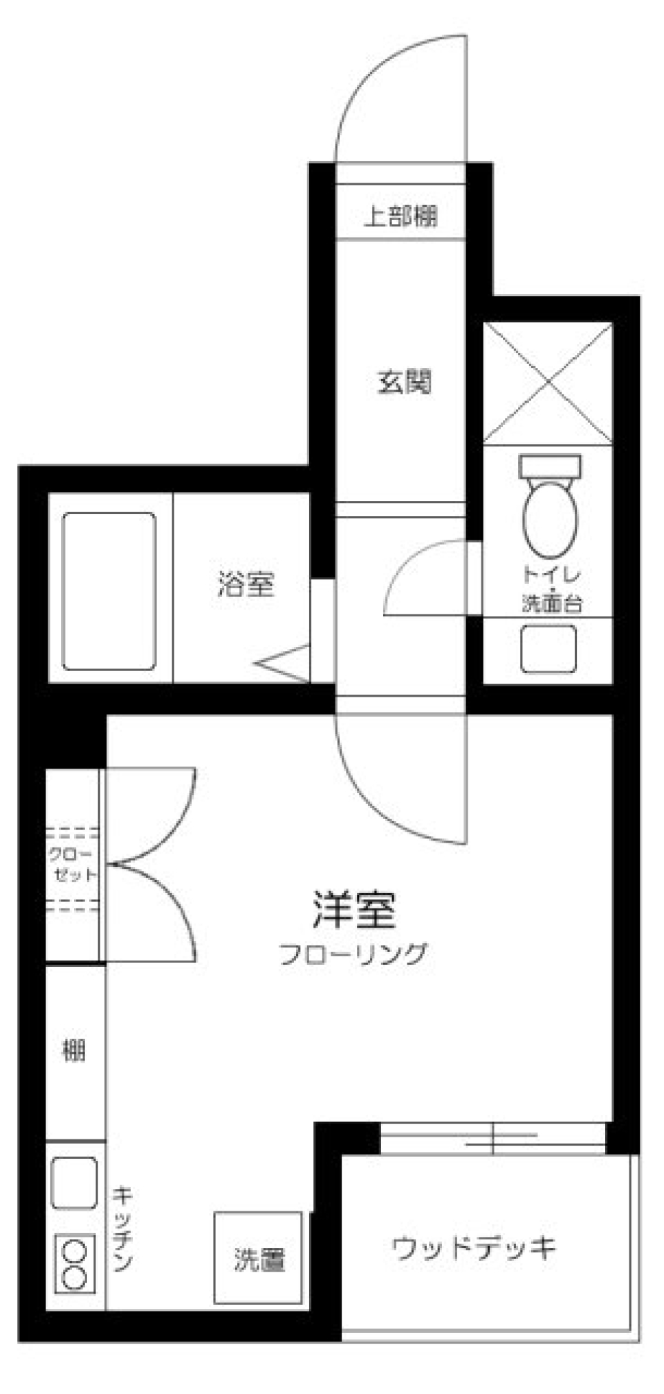 自分と相棒の隠れ家［ペット可］の間取り図