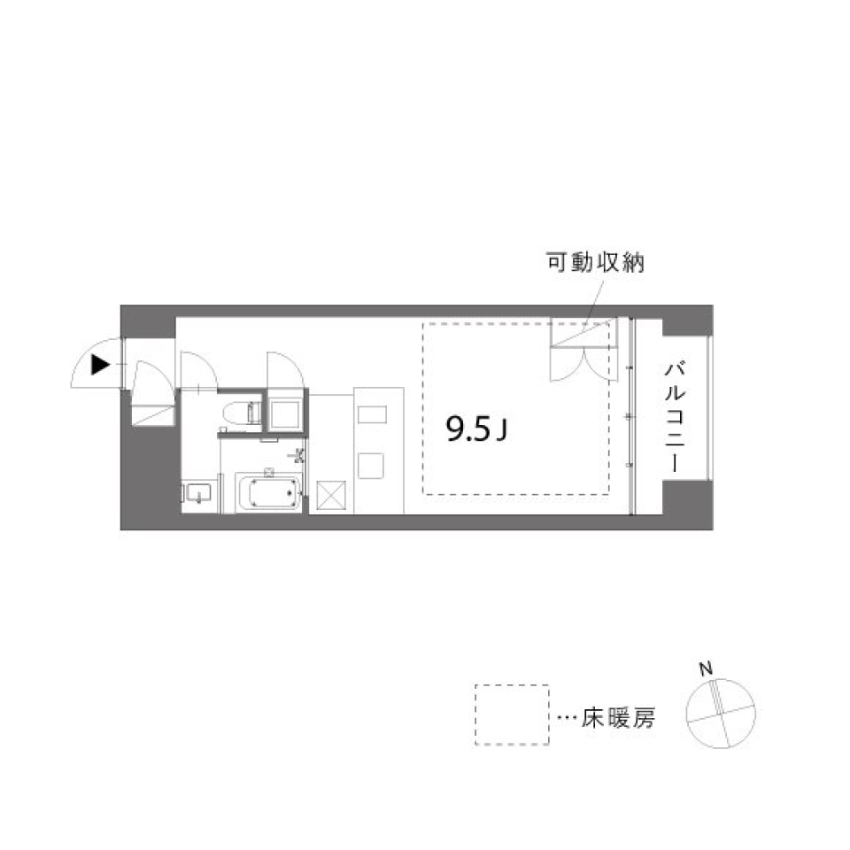 主人公の目線の間取り図