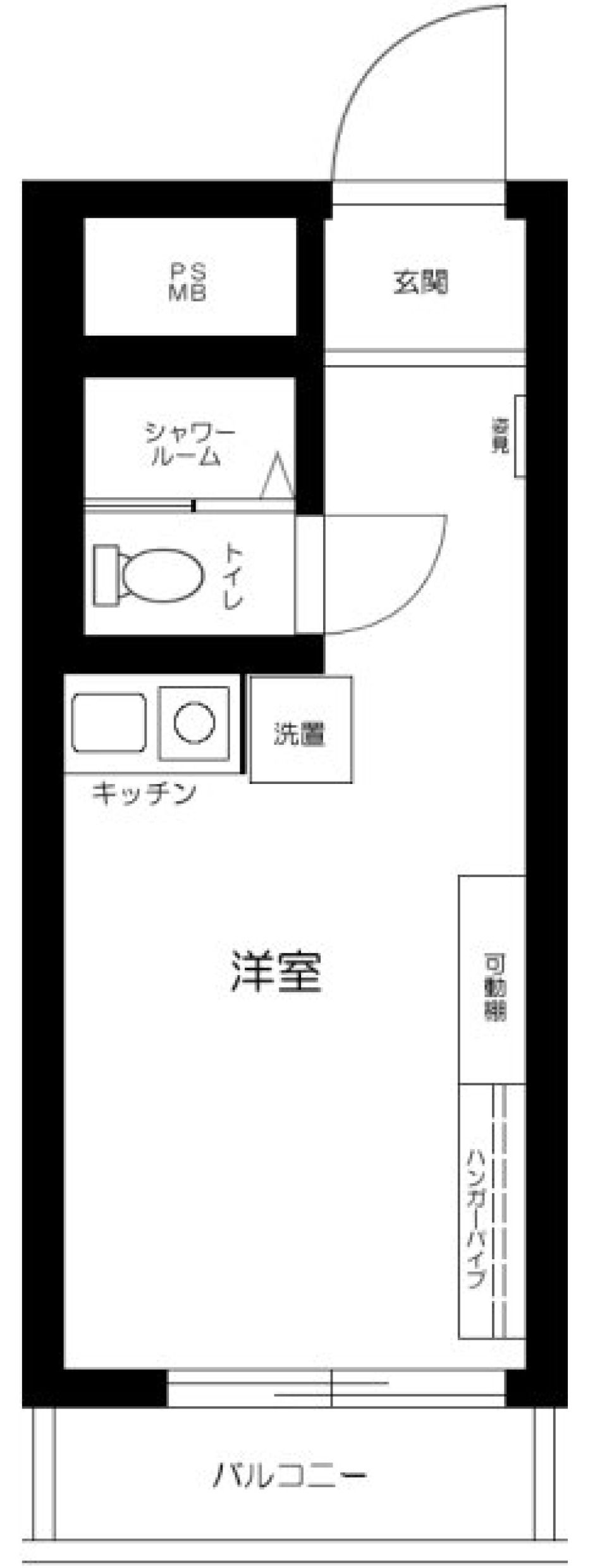 ハイシティ祐天寺　108号室の間取り図