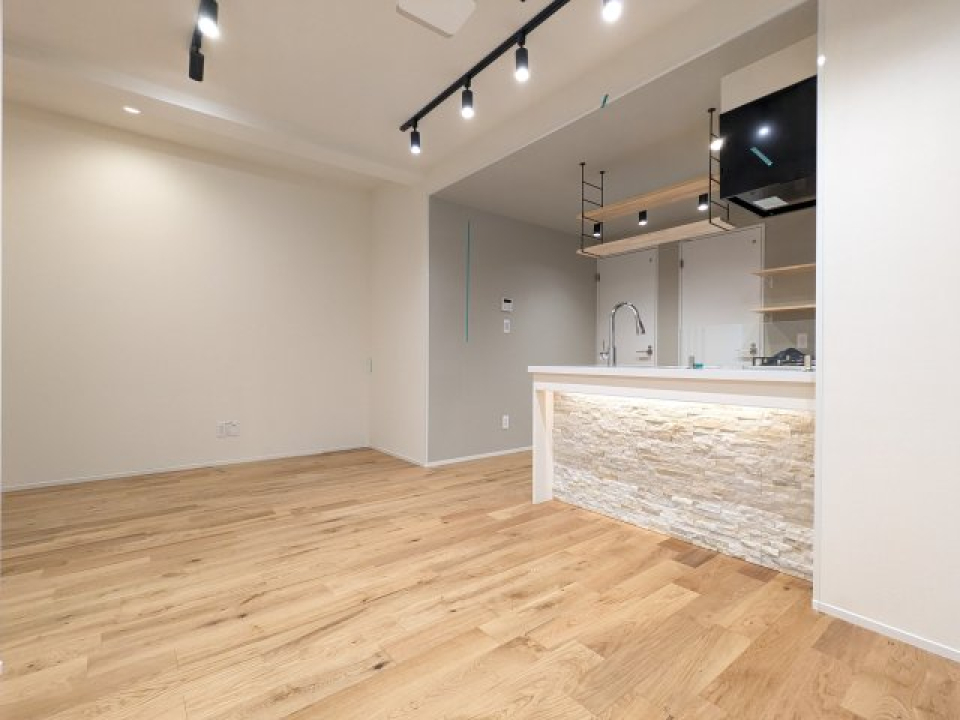 豪華なキッチンがお部屋の主役！
