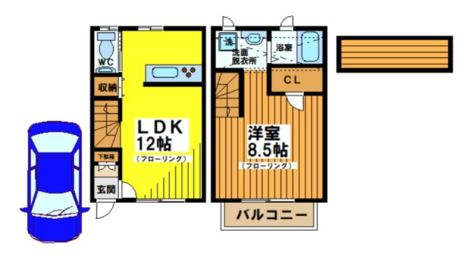 メゾンブランシュ　B号室の間取り図