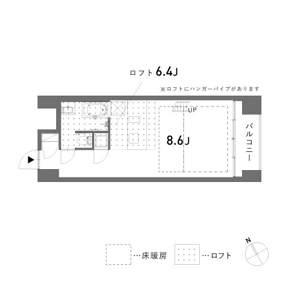 床暖房付きなので、寒い冬もぬくぬくです。