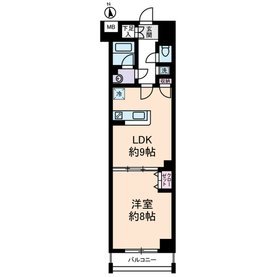いずみマンションⅡ　802号室の間取り図