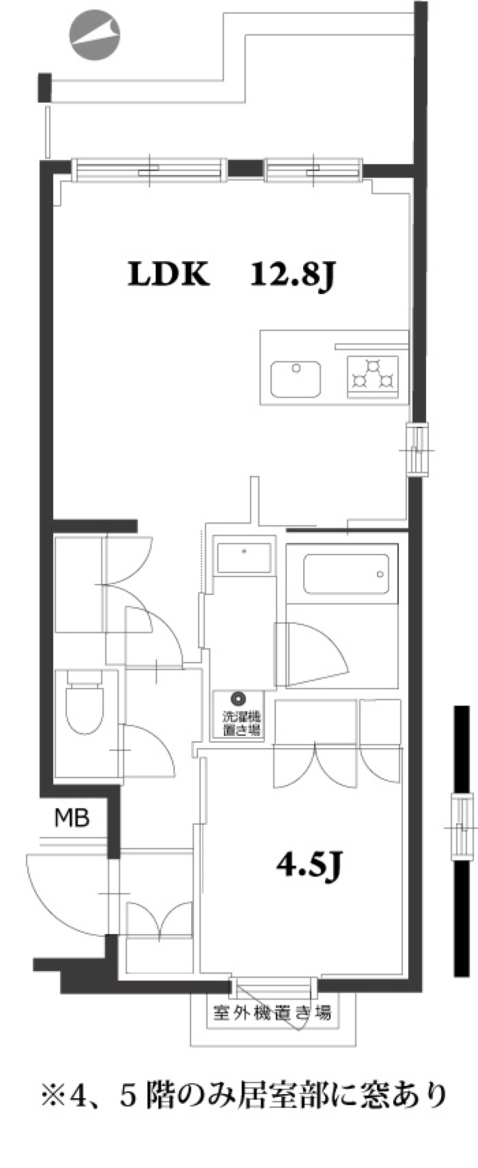 アジールコート品川中延　507号室［ペット可］の間取り図