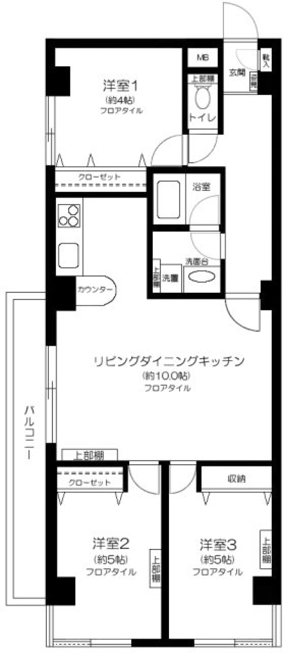 ｉｌ　Ｃｉｅｌｏ　ｋｉｔａｍｉ　205号室［ペット可］の間取り図