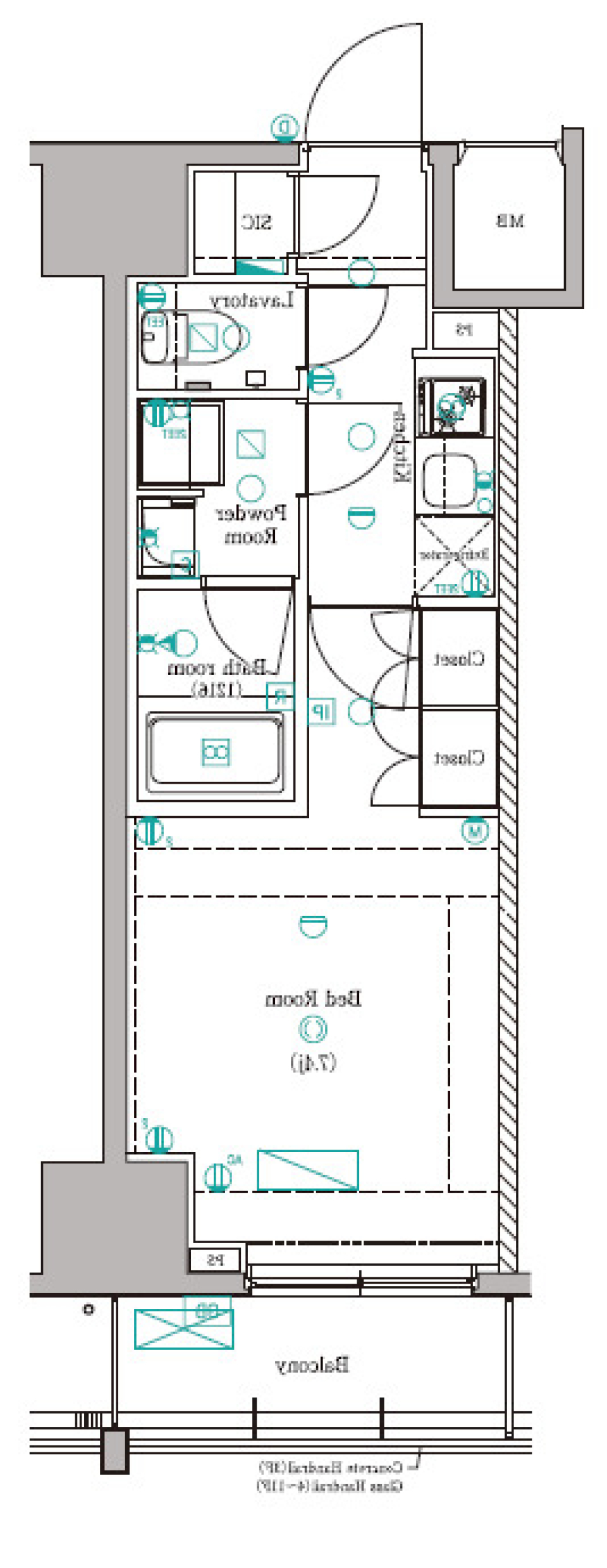DIPS赤羽RESIDENCE　403号室［ペット可］の間取り図