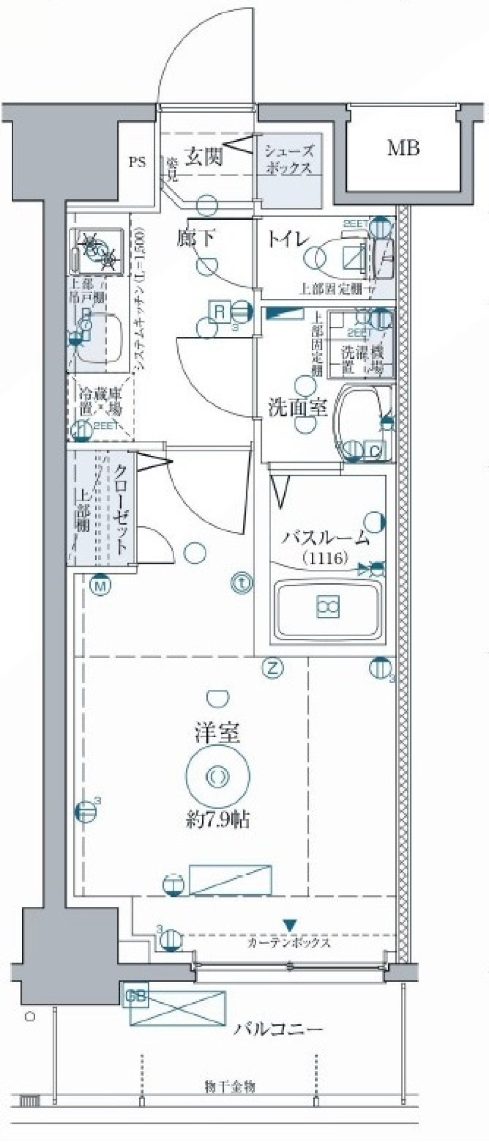 クレヴィスタ浅草Ⅱ　504号室の間取り図