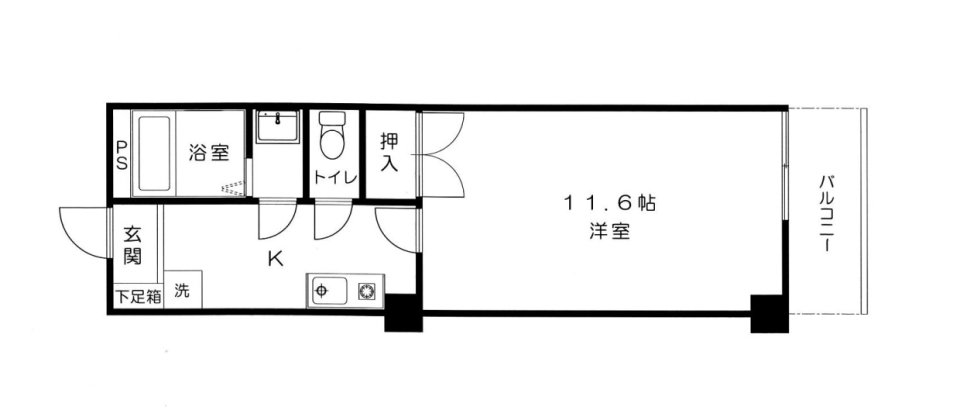 YビルⅢ　402号室の間取り図