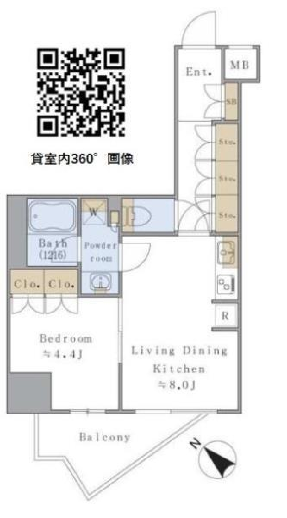 Ｂｒｉｌｌｉａ　ｉｓｔ　千駄ヶ谷　601号室［ペット可］の間取り図