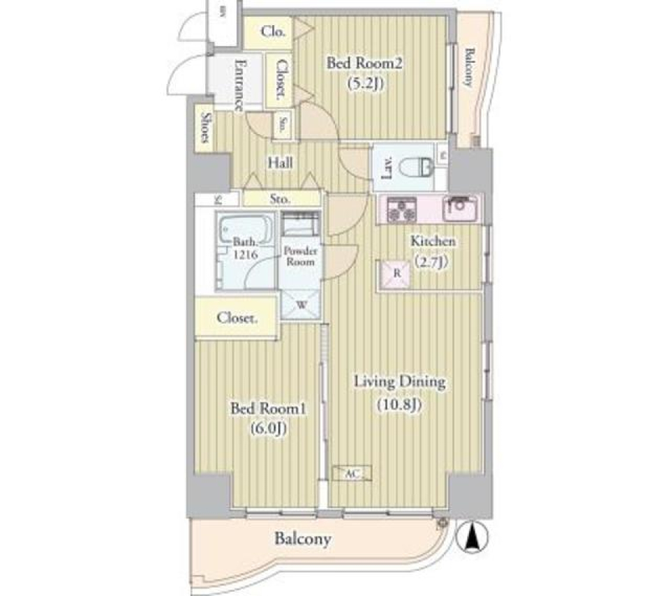 センテニアルタワーの間取り図