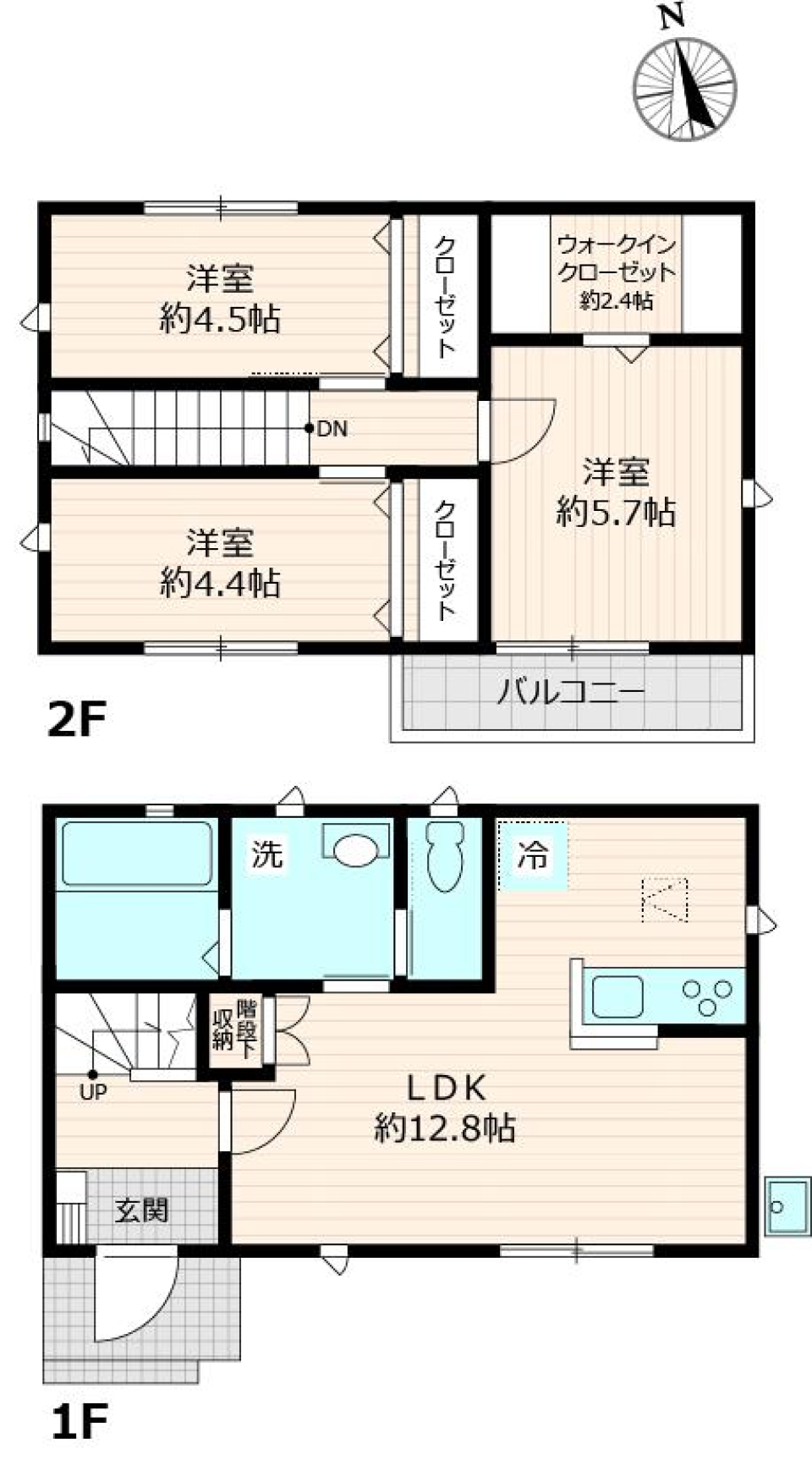 舎人戸建　C号室［ペット可］の間取り図