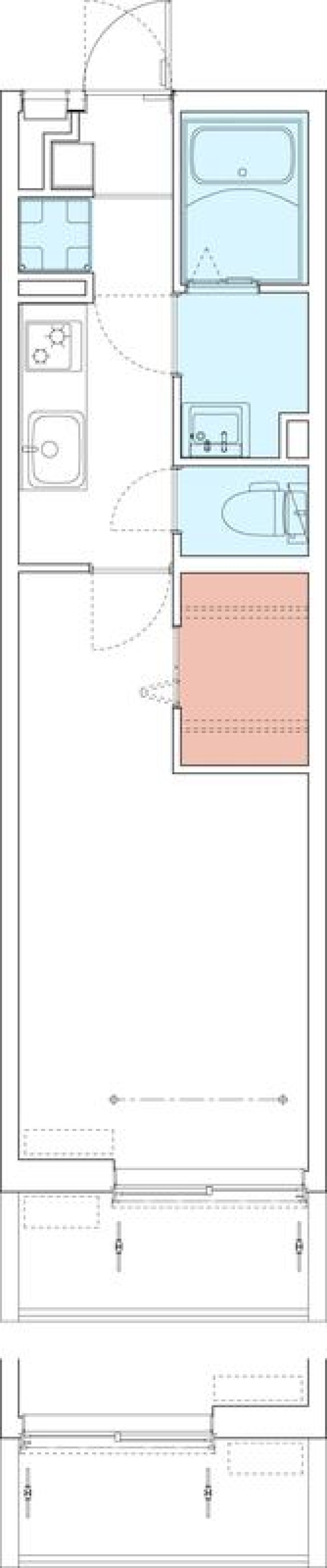 リブリ・中京　203号室の間取り図