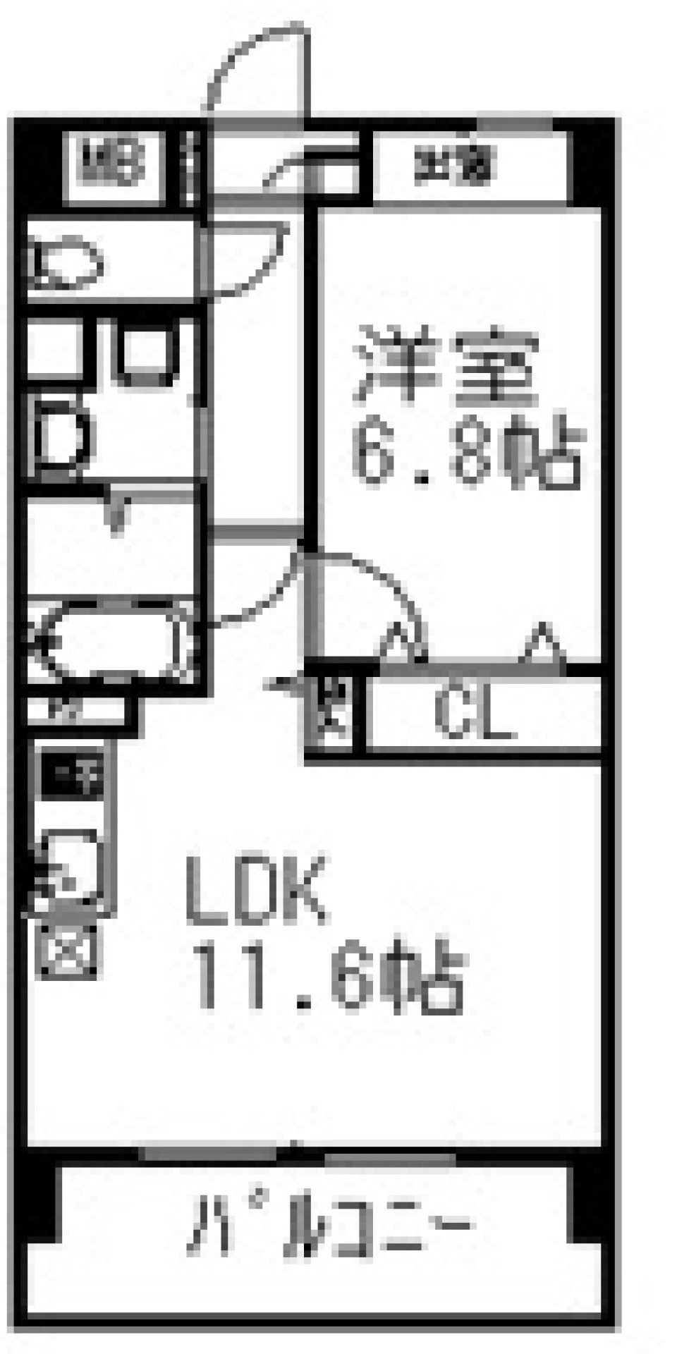 プライムアーバン千駄木　604号室の間取り図