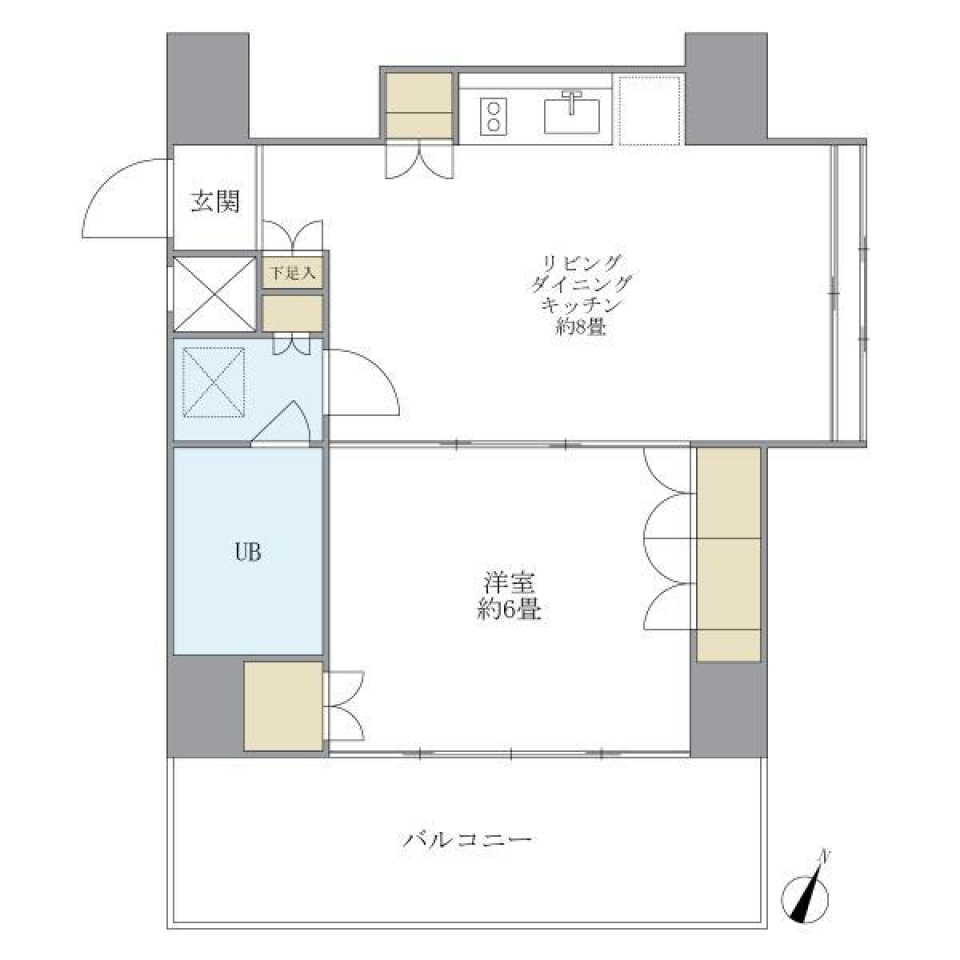 東京松屋ＵＮＩＴＹ　905号室の間取り図