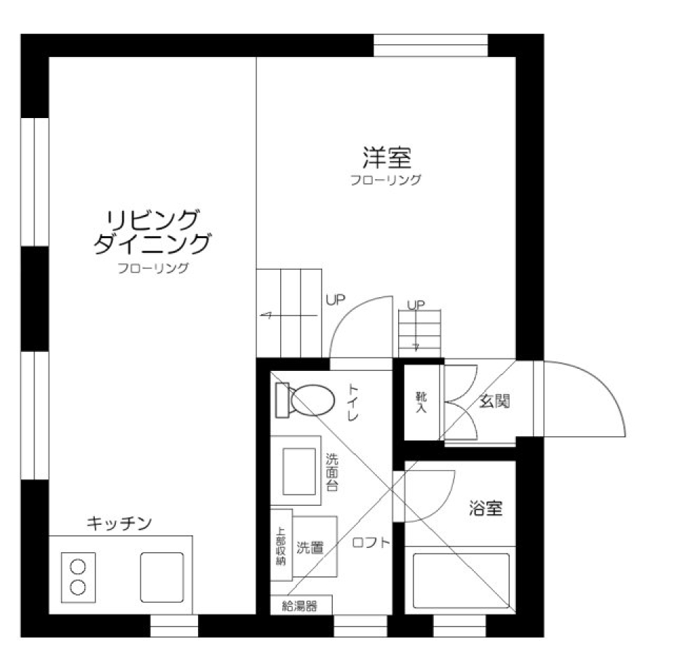 ＶＩＬＬＥＴＴＡ　ＫＯＭＡＧＯＭＥ 201号室の間取り図