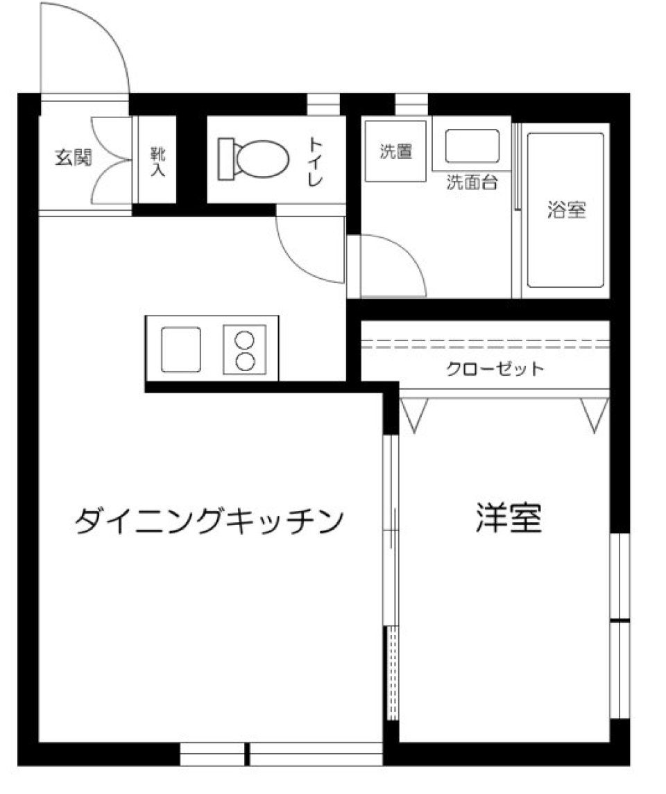コアンドル代田　2A号室の間取り図