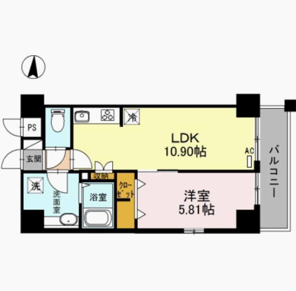 シャルム亀戸　703号室の間取り図