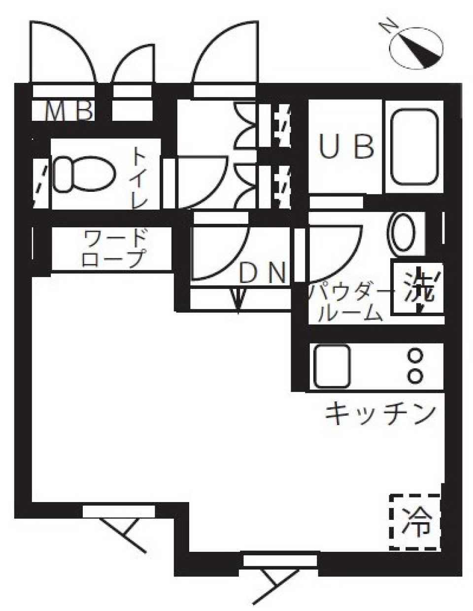 フラッフィー田園調布　103号室［ペット可］の間取り図