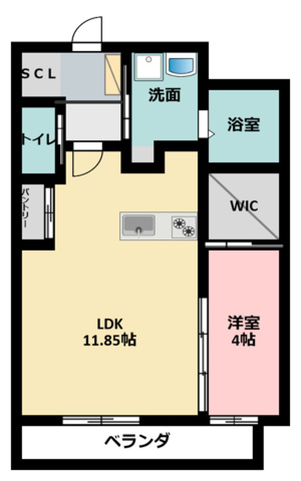 青空と日向ぼっこをの間取り図