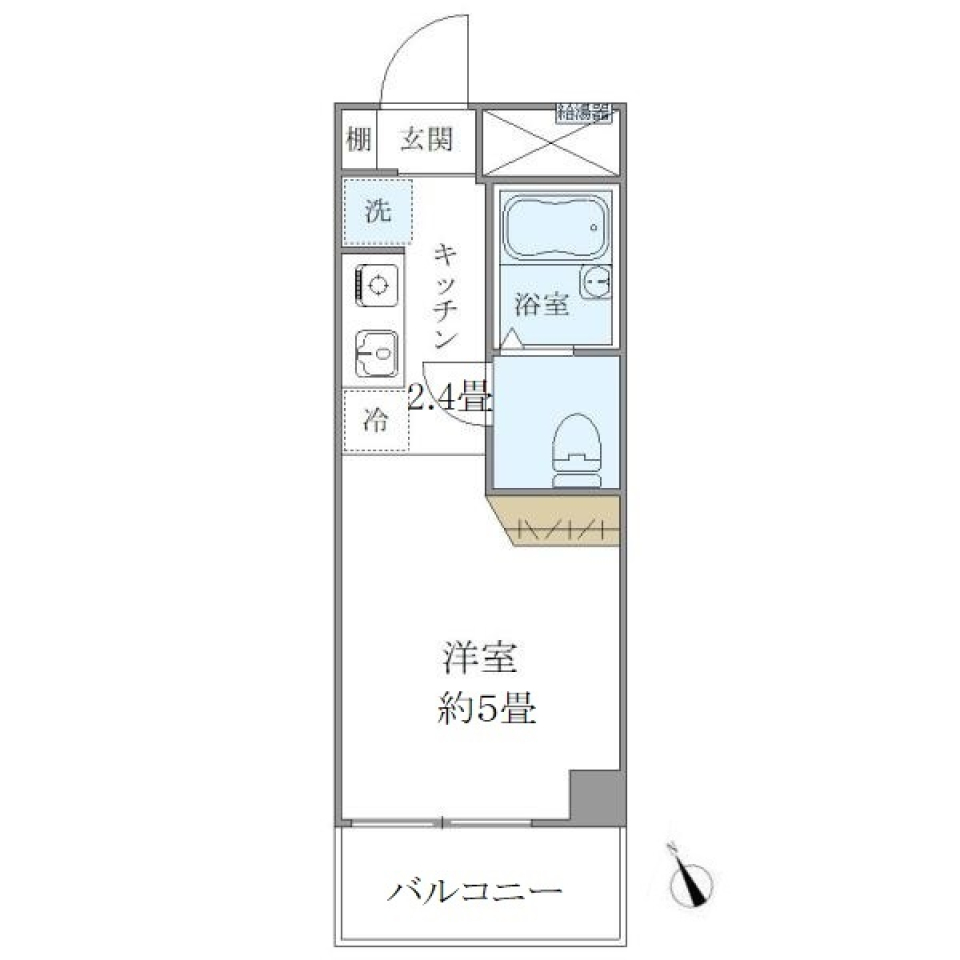 エスペランサ２４　202号室［ペット可］の間取り図