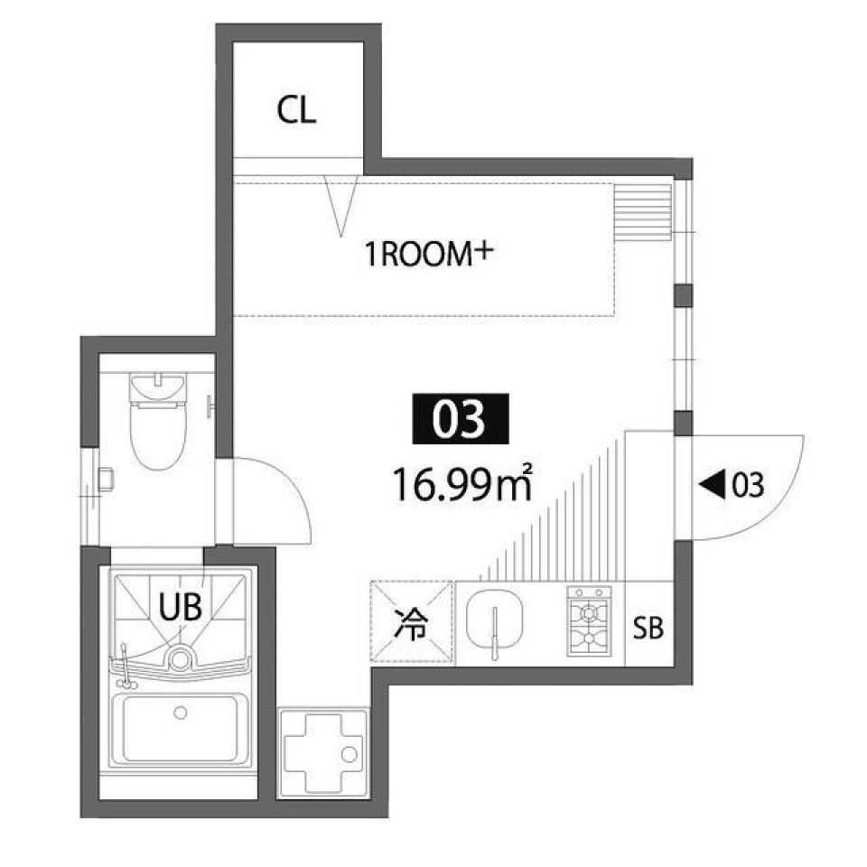 グランエッグス西大井　03号室の間取り図
