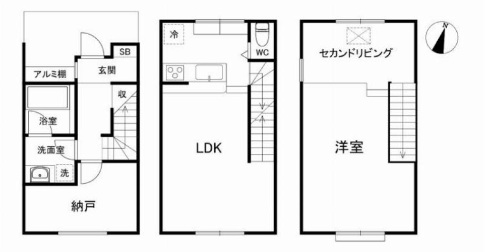 ウィステリア用賀　103号室［ペット可］の間取り図