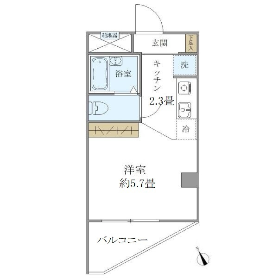 エスペランサ２４　603号室［ペット可］の間取り図