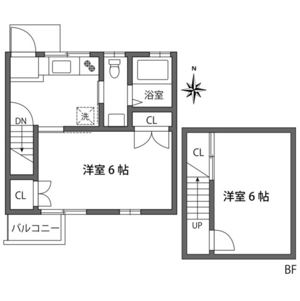 ファースト&ピース　102号室の間取り図
