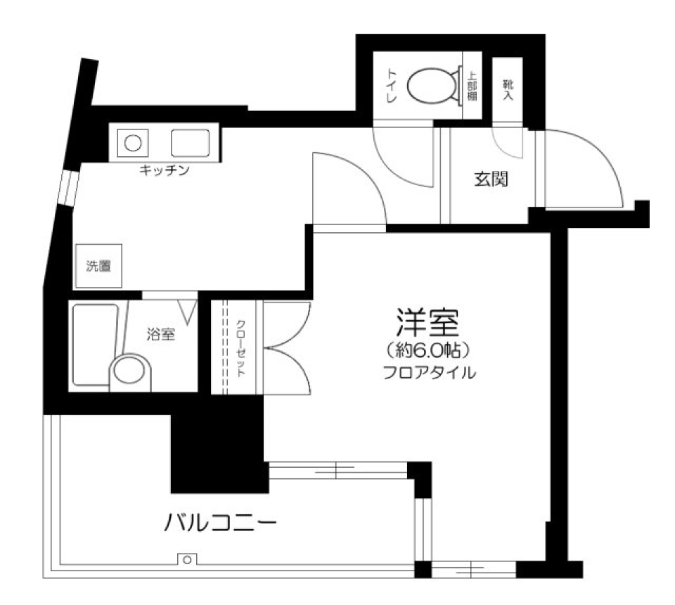 ヴェルト五反田西　1002号室の間取り図