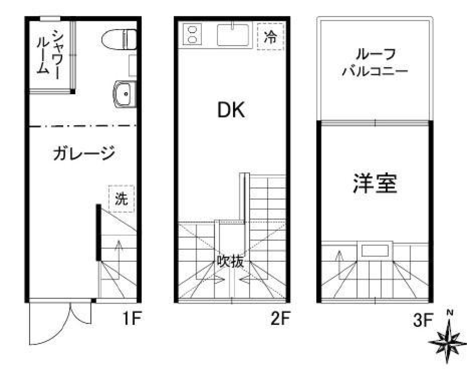 趣味に生きるあなたに［ガレージ］の間取り図