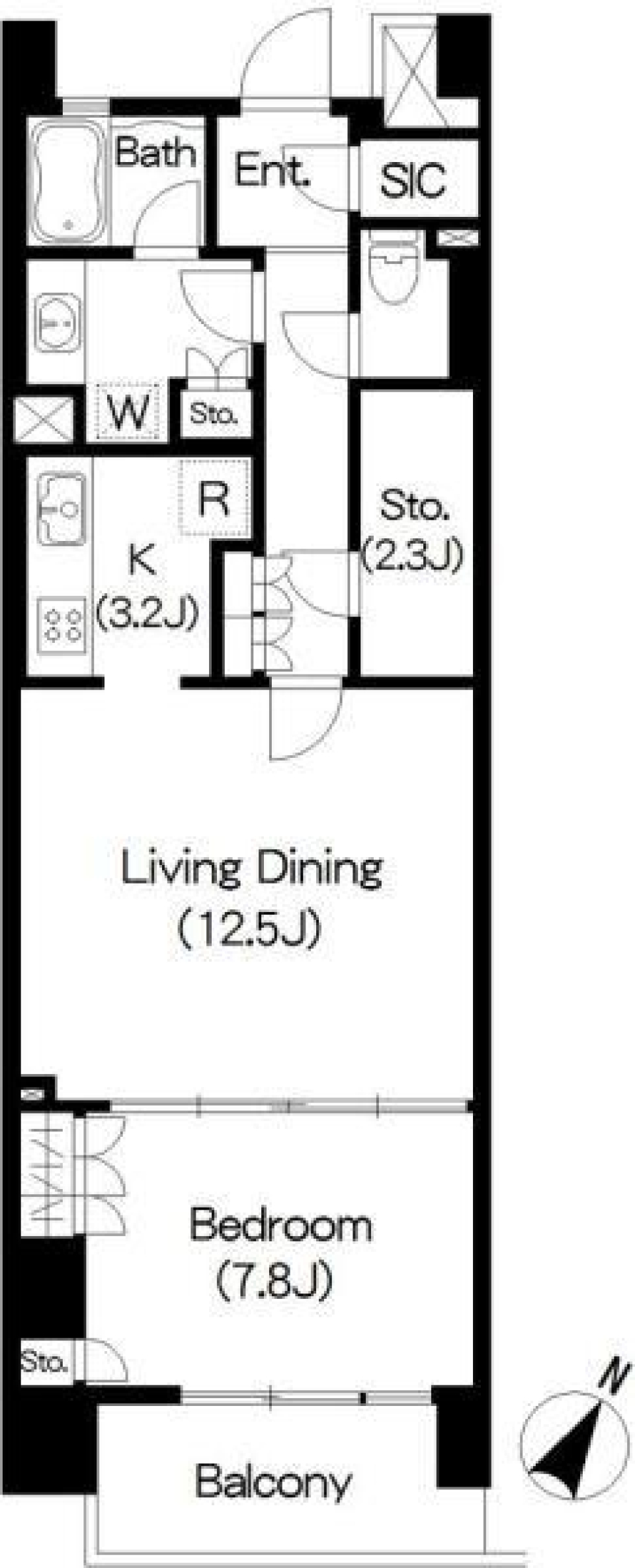 Ｂｒｉｌｌｉａ　ｉｓｔ　三軒茶屋　ブラッサムテラス　908号室の間取り図
