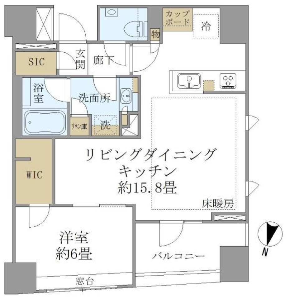 Ｂｒｉｌｌｉａ日本橋三越前　904号室の間取り図