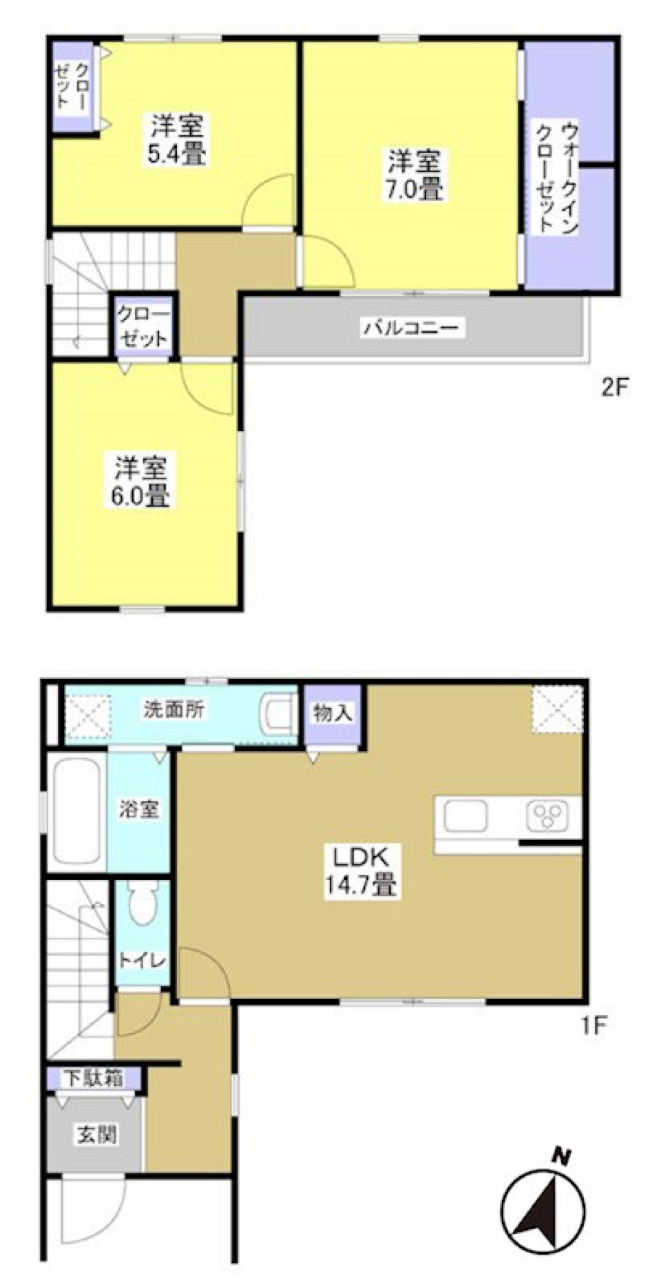 湖と海の狭間で［ペット可］の間取り図