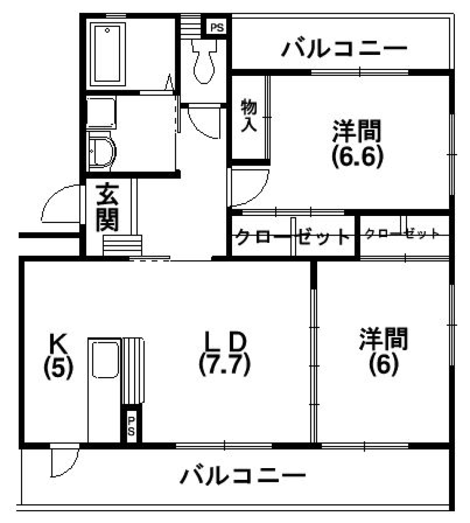 湖風を感じるの間取り図