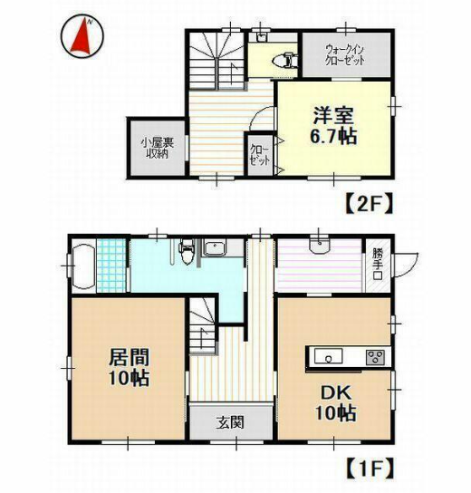 一戸建ての間取り図