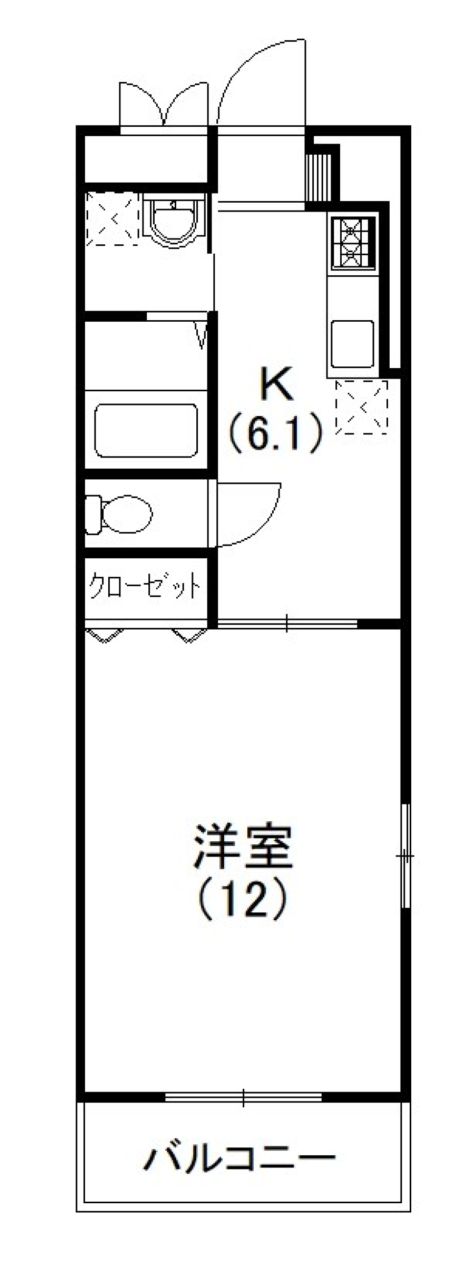 ゆとりのある一人暮らしの間取り図