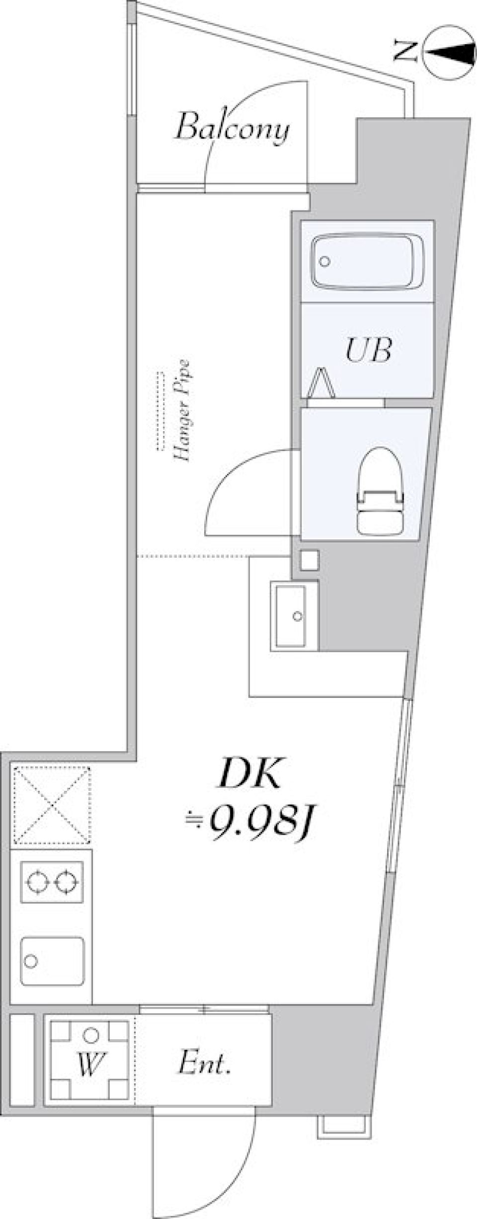 trias 212 902号室の間取り図