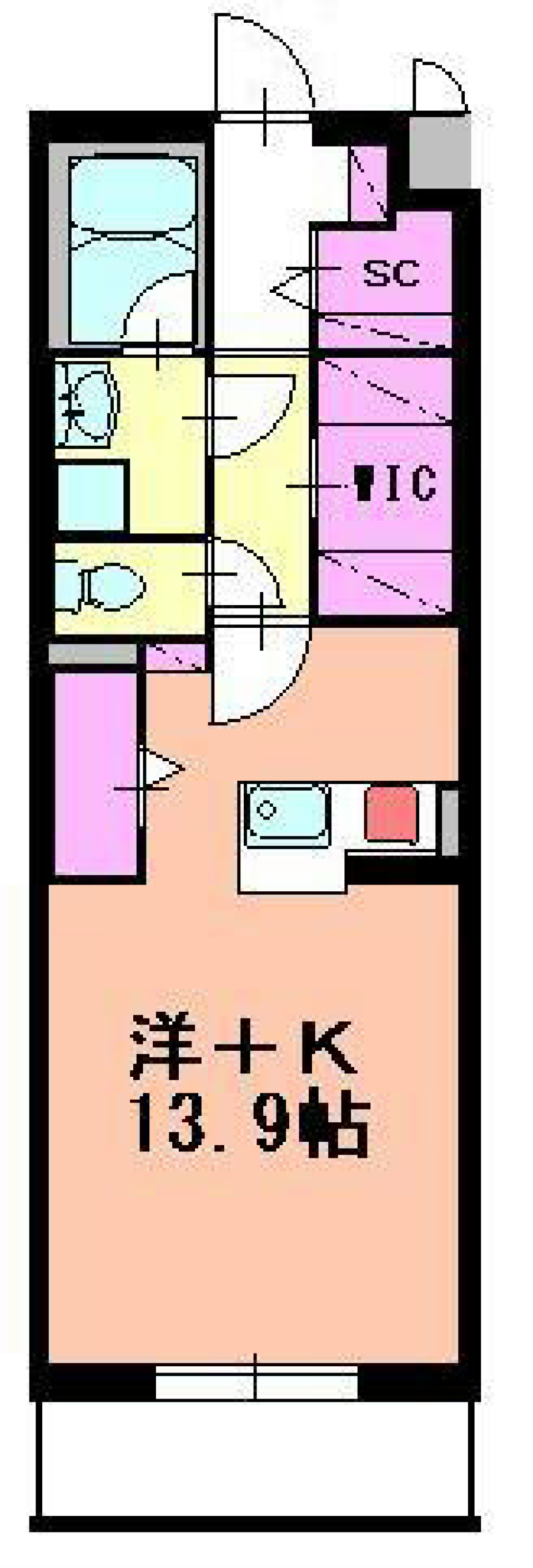遠州灘を感じての間取り図