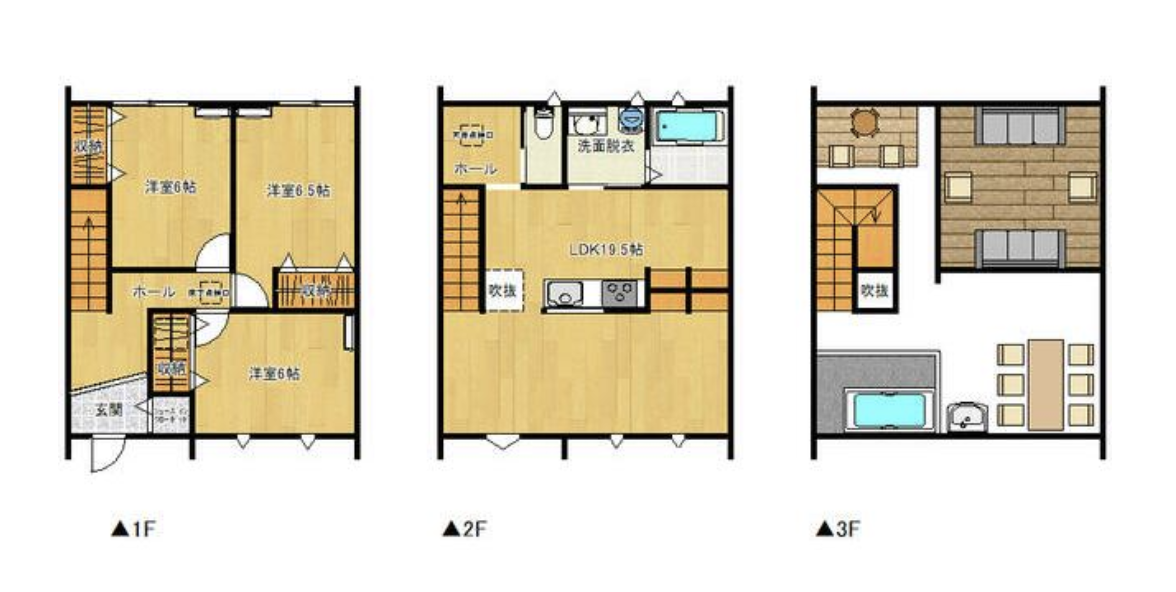 ルーフバルコニー付き！一戸建て物件。