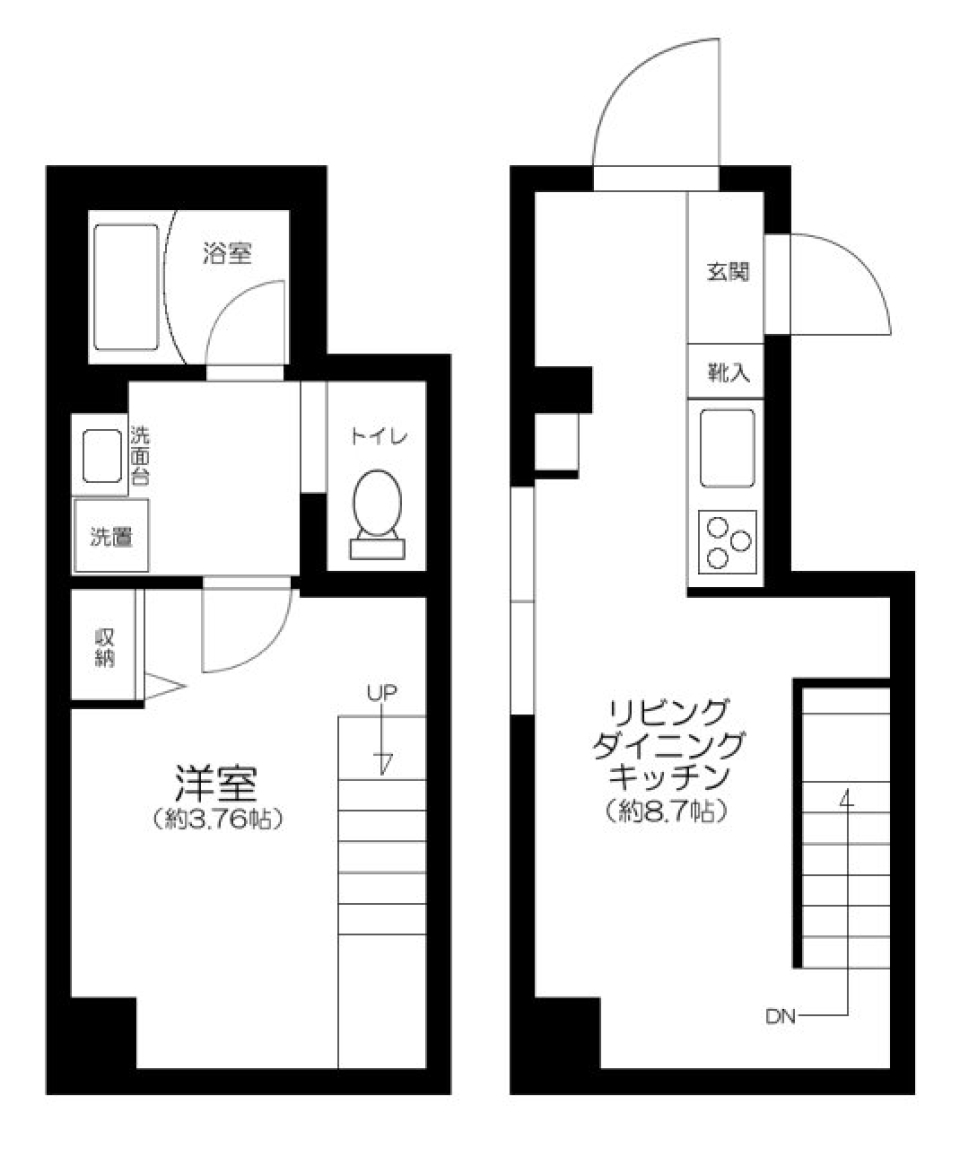 レクス目黒　102号室の間取り図