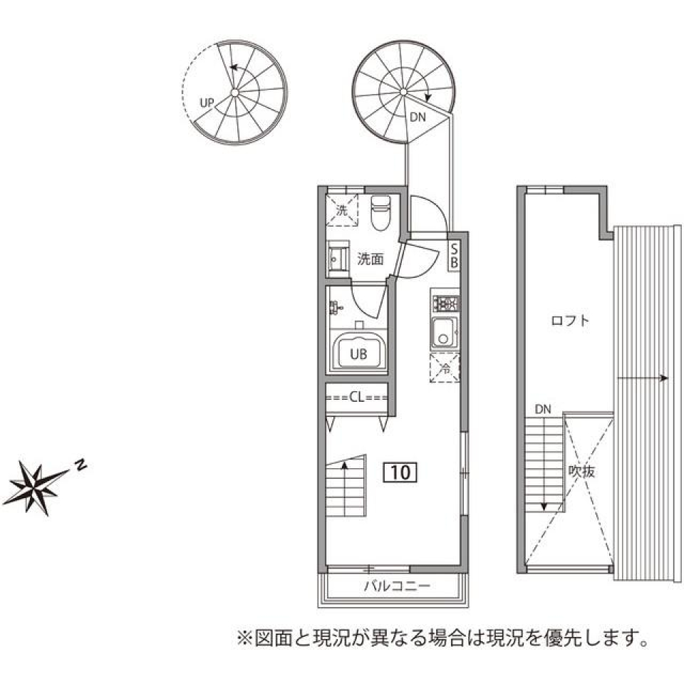 グランエッグス久が原　10号室の間取り図