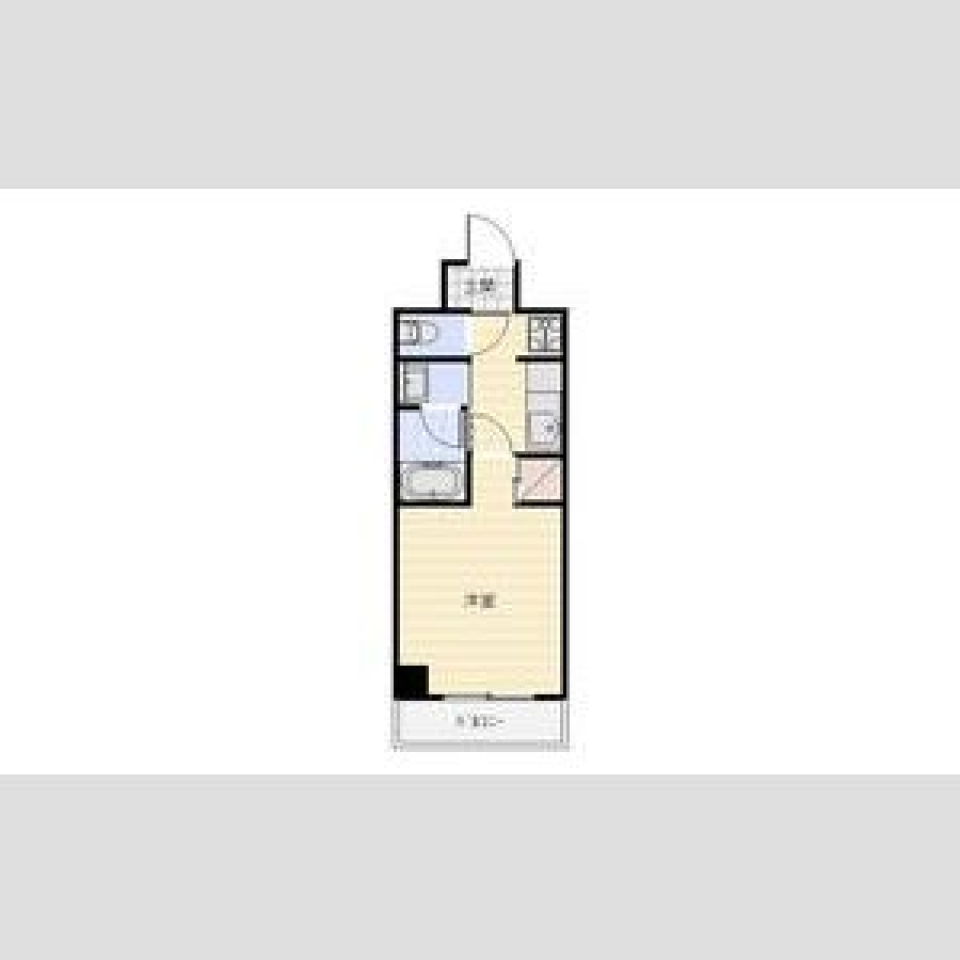 差し込む陽が眩しすぎての間取り図