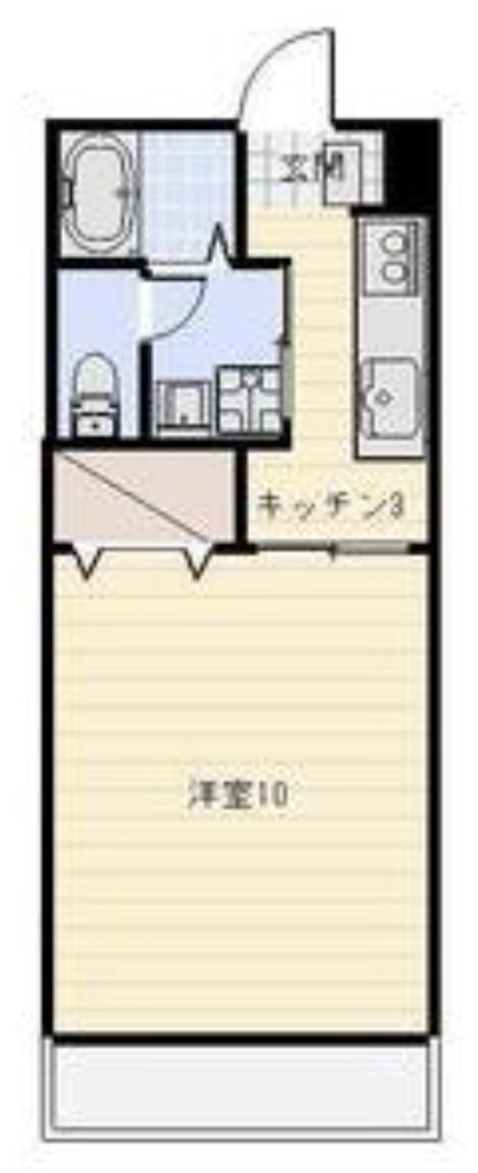 医大そば、歩いていこうの間取り図