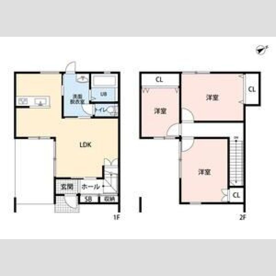 まっさらなテラスハウスをあなた色にの間取り図