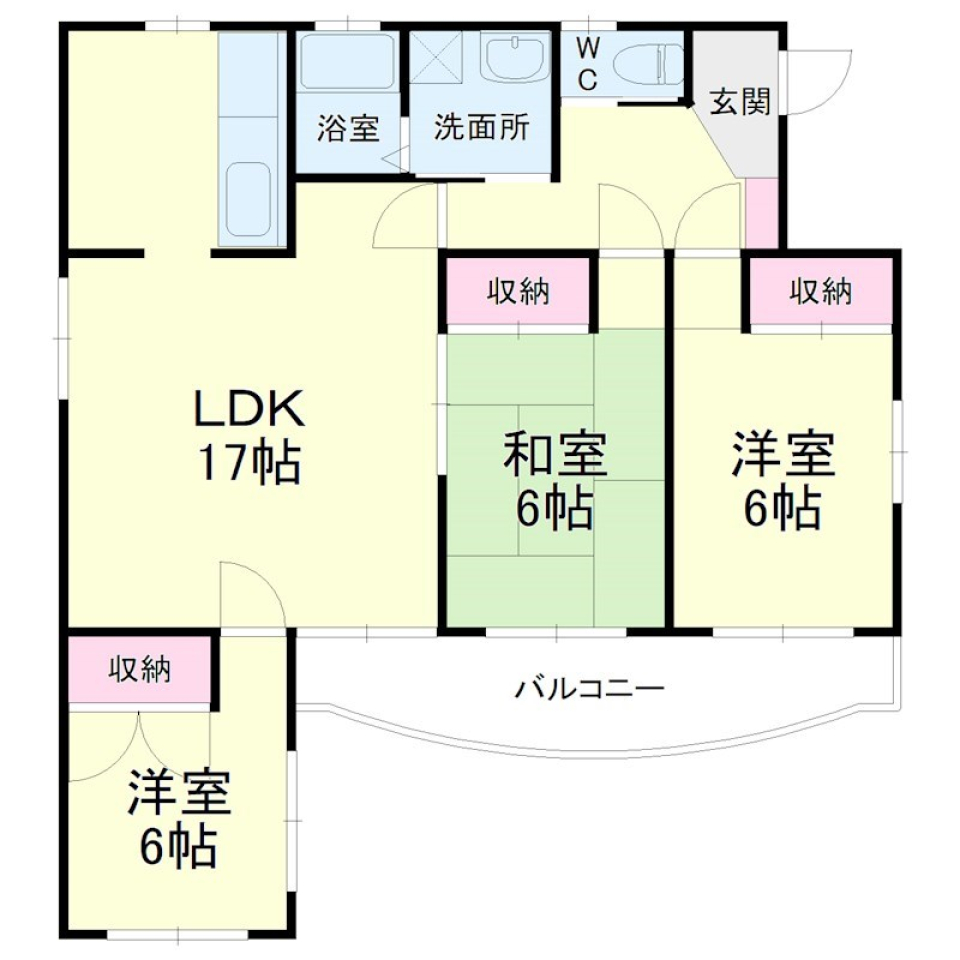 家族とお車2台［ペット可］の間取り図