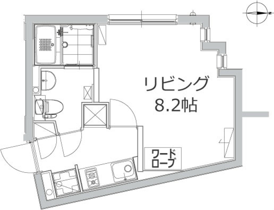 アレーロ江戸川橋　301号室の間取り図