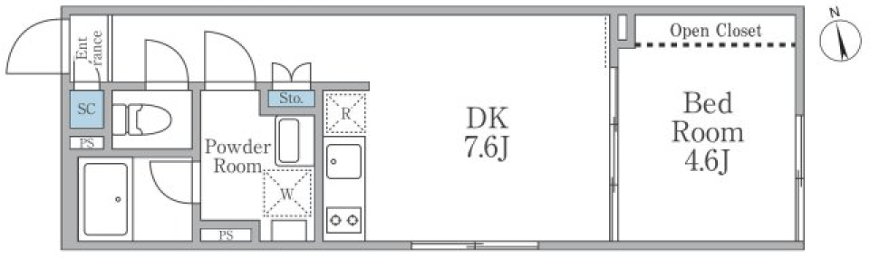 EDIT東池袋　204号室［ペット可］の間取り図
